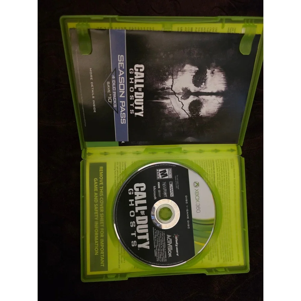 Activision Call of Duty Ghosts Xbox 360 N/A Green Fair 84681206US